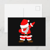 Dabbing Santa Claus Cool Elegant Santa Briefkaart (Voorkant / Achterkant)