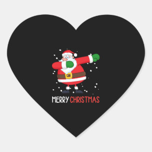 Dabbing Santa Claus Dab Dap Kerstmis Hart Sticker