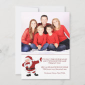 Dabbing Santa Claus Funny Kerstfeest Feestdagenkaart (Voorkant)