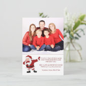 Dabbing Santa Claus Funny Kerstfeest Feestdagenkaart (Staand voorkant)