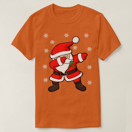 Dabbing Santa Claus Funny kerstpremie T-shirt (Design voorkant)