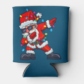 Dabbing Santa Claus kerstboomlampjes Kind Blikjeskoeler (Voorkant)