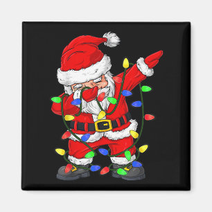 Dabbing Santa Claus kerstboomlampjes Kind Magneet