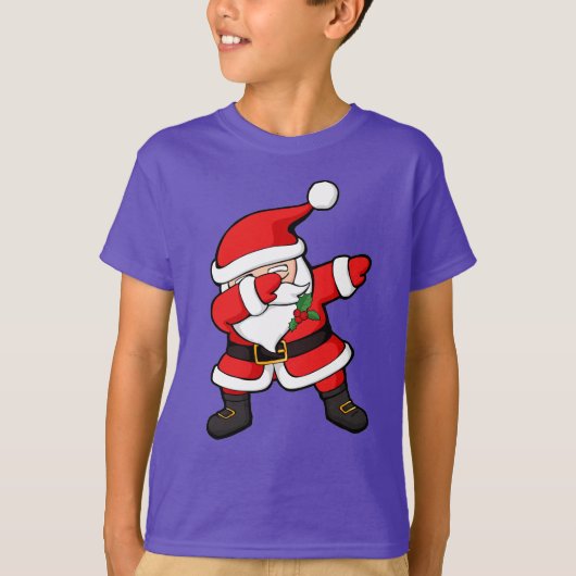 Dabbing Santa Claus KerstDab T-shirt (Voorkant)