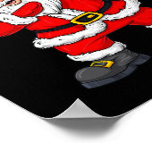 Dabbing Santa Claus kerstdagen Boys Girls Kinder Poster (Hoek)