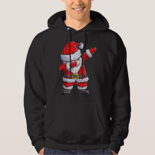 Dabbing Santa Claus kerstjongens Mannen Funny Xmas Hoodie