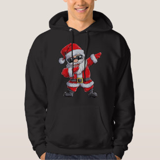 Dabbing Santa Claus kerstjongens Mannen Funny Xmas Hoodie
