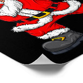 Dabbing Santa Claus kerstjongens Meisjes Kinder Da Poster (Hoek)