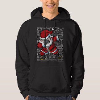 Dabbing Santa Claus Kerstmis Mannen Vrouwen jongen Hoodie