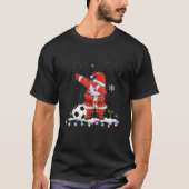 Dabbing Santa Claus Soccer Kinder Boys Mannen T-shirt (Voorkant)