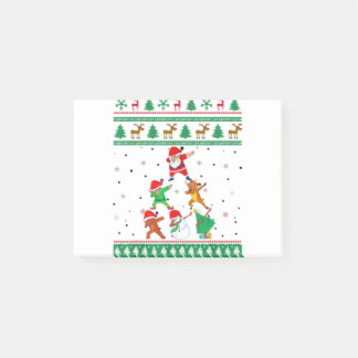 Dabbing Santa Elf Friends Boys Ugly KerstSwea Post-it® Notes