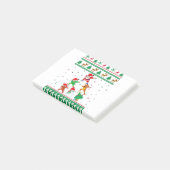 Dabbing Santa Elf Friends Boys Ugly KerstSwea Post-it® Notes (Schuin)