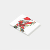 Dabbing Santa Elf Friends Xmas Lights Ugly Christm Post-it® Notes (Schuin)