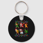 Dabbing Santa Elf Friendship Christmas Boys Kids X Sleutelhanger (Voorkant)