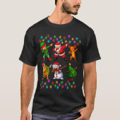 Dabbing Santa Elf Friendship Christmas Boys Kids X T-shirt (Voorkant)