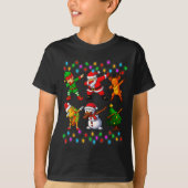 Dabbing Santa Elf Friendship Christmas Boys Kids X T-shirt (Voorkant)
