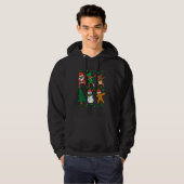 Dabbing Santa Elf Reindeer Dab Xmas PJs Christmas  Hoodie (Voorkant volledig)