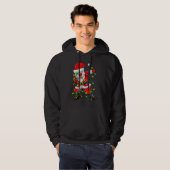 Dabbing Santa for Boys Girls Christmas Tree Lights Hoodie (Voorkant volledig)