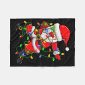 Dabbing Santa Funny Christmas Shirts Women 2024 Bo Fleece Deken (Voorkant (Horizontaal))