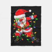Dabbing Santa Funny Christmas Shirts Women 2024 Bo Fleece Deken (Voorkant)