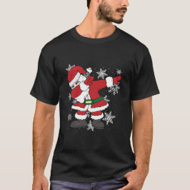 Dabbing Santa Funny Christmas Snow T-shirt