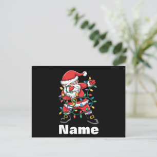 Dabbing Santa Grappig Gepersonaliseerd Kerstcadeau Feestdagenkaart