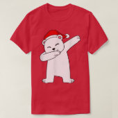Dabbing Santa Hat Dabbing Icebeer Polarbear Graphi T-shirt (Design voorkant)