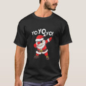 Dabbing Santa in Face Mask Sunbribril Yo Yo Chr T-shirt (Voorkant)