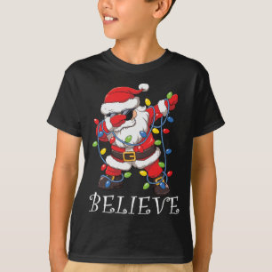 Dabbing Santa in Sunbril Beleef kerstboom T-shirt