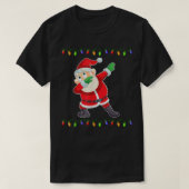 Dabbing Santa Kerstlieren Dab Funny Santa Cos T-shirt (Design voorkant)