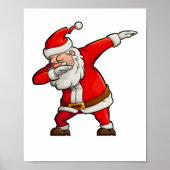 Dabbing santa Kerstmis Poster (Voorkant)
