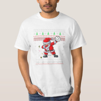 Dabbing Santa Kerstmis Volleybal T-shirt