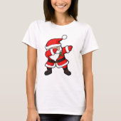 Dabbing Santa kerstT-shirt T-shirt (Voorkant)