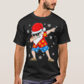 Dabbing Santa Kerstzomer Tropische Hawaiian X T-shirt (Voorkant)