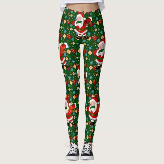dabbing santa leggings (Voorkant)
