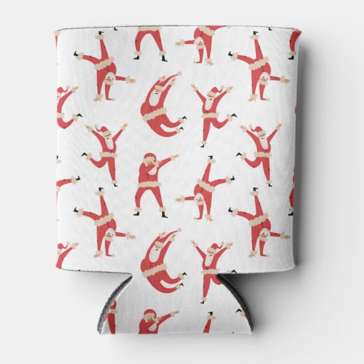 Dabbing Santa Leuk Kerstpatroon Blikjeskoeler (Voorkant)