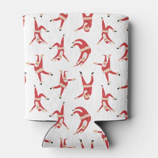 Dabbing Santa Leuk Kerstpatroon Blikjeskoeler (Achterkant)