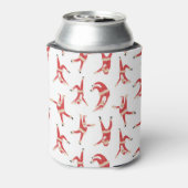 Dabbing Santa Leuk Kerstpatroon Blikjeskoeler (Blikje Achterkant)