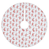 Dabbing Santa Leuk Kerstpatroon Kerstboom Rok (Voorkant)