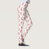 Dabbing Santa Leuk Kerstpatroon Leggings (Rechts)
