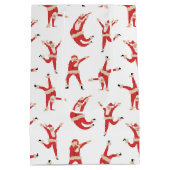 Dabbing Santa Leuk Kerstpatroon Medium Cadeauzakje (Achterkant)