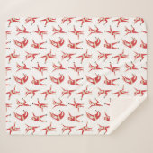 Dabbing Santa Leuk Kerstpatroon Sherpa Deken (Voorkant (horizontaal))