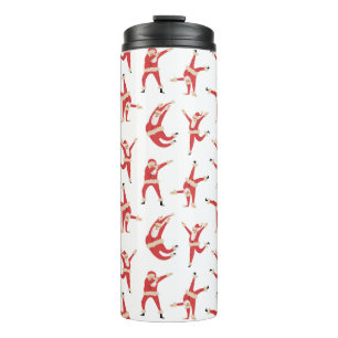 Dabbing Santa Leuk Kerstpatroon Thermosbeker