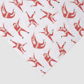 Dabbing Santa Leuk Kerstpatroon Tissuepapier (Detail)