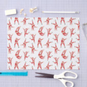 Dabbing Santa Leuk Kerstpatroon Tissuepapier (Craft)