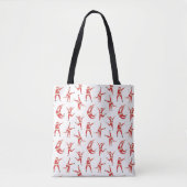 Dabbing Santa Leuk Kerstpatroon Tote Bag (Voorkant)