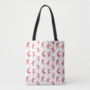 Dabbing Santa Leuk Kerstpatroon Tote Bag