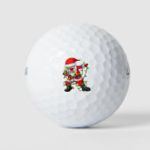 Dabbing Santa Shirt for Boys Girls Christmas Tree Golfballen (Voorkant)