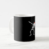 Dabbing Santa Skelet Koffiemok (Voorkant links)