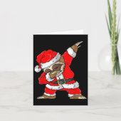 Dabbing Santa Sloth Merry Slothmas Christmas Kids  Kaart (Voorkant)